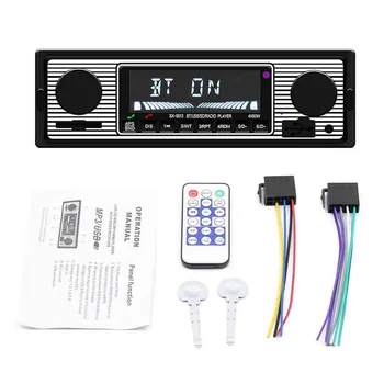 1 DIN Ретро Автомобильный стерео Аудио Автомобильный Bluetooth с USB-картой USB/SD/AUX FM MP3-плеер Тип ПК: ISO-5513