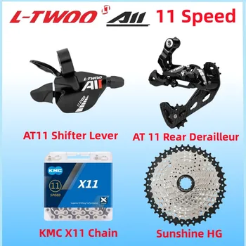 LTWOO 1x11 Speed Groupset Включает рычаг переключения передач + RD Переключатель Карбоновая клетка Sunshine 11-46/50/52T Кассета KMC X11 Запчасти для велосипеда с цепью