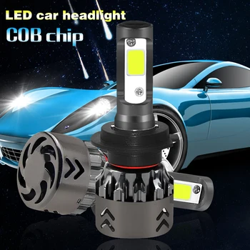 mini6-H7 2 шт./лот фары ультра малого размера 60 Вт 6000 К белый свет COB LED подсветка автомобильных фар из алюминиевого сплава военного качества